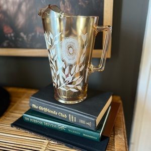 Jeanette glass iridescent pitcher